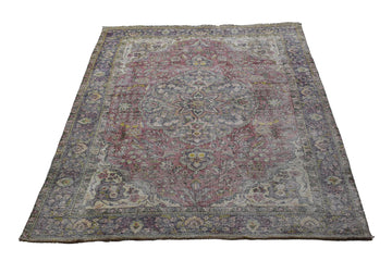 DISTRESSED Vintage Persian Rug, 195 x 275 cm (Clearance)