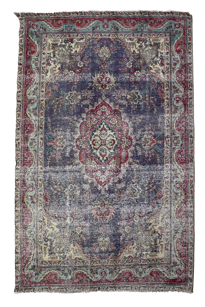 DISTRESSED Vintage Persian Rug, 195 x 288 cm