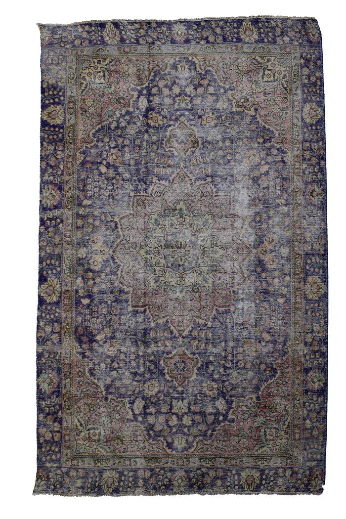 Vintage Distressed Rug – Lagoon Relic