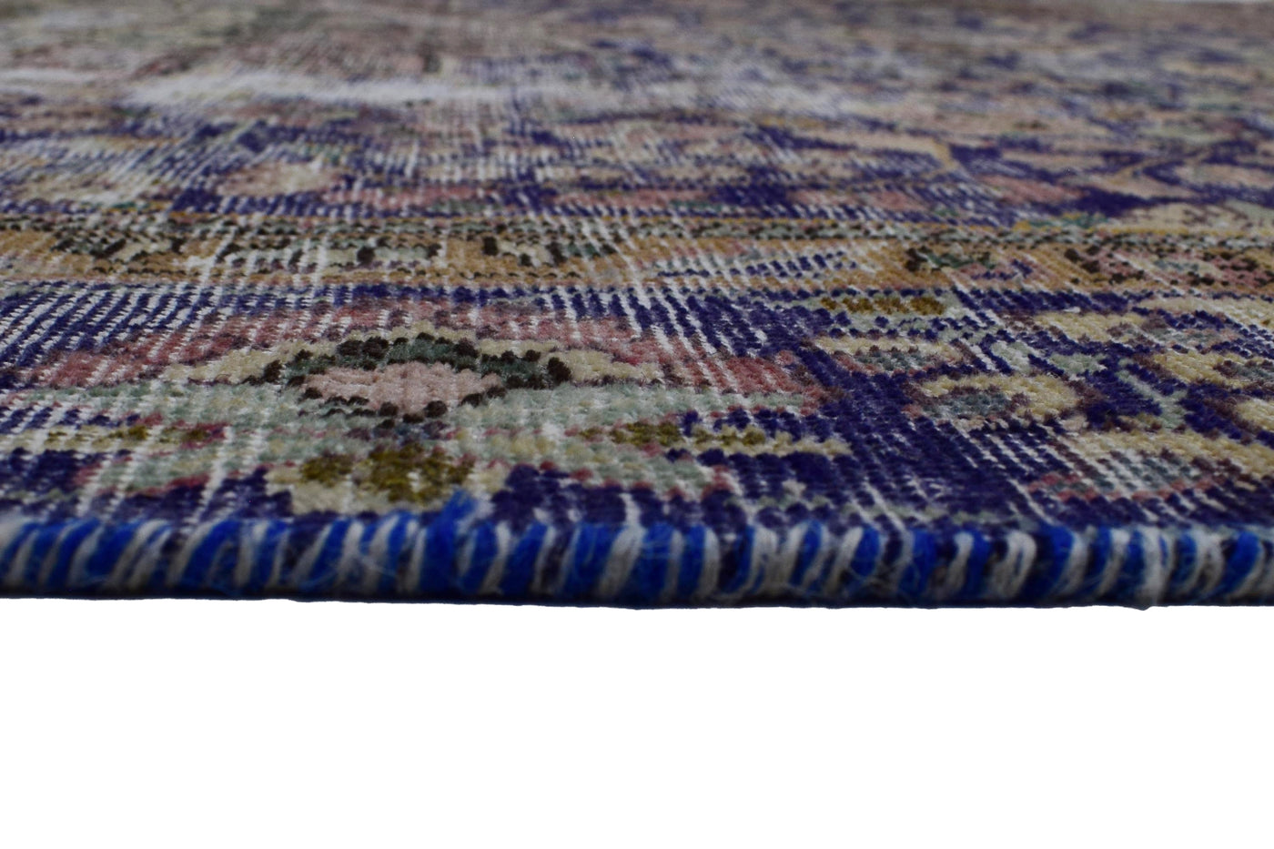 Vintage Distressed Persian Rug – Lagoon Relic