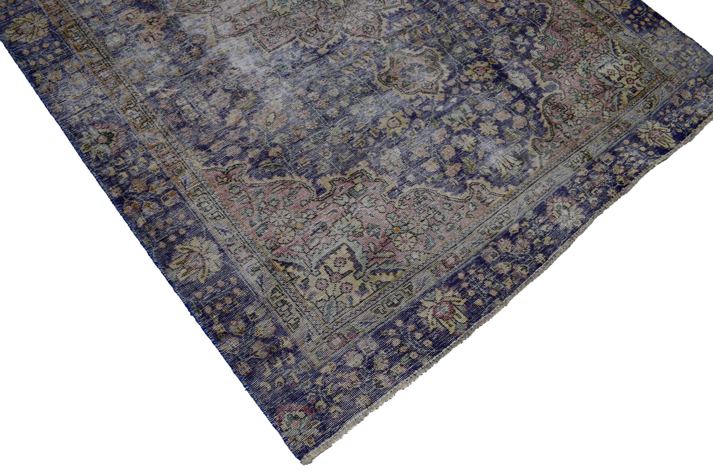 Vintage Distressed Persian Rug – Lagoon Relic