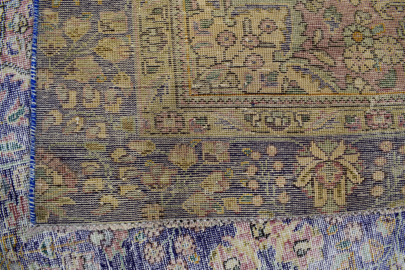 Vintage Distressed Persian Rug – Lagoon Relic