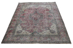 DISTRESSED Vintage Persian Rug, 238 x 320 cm (Clearance)
