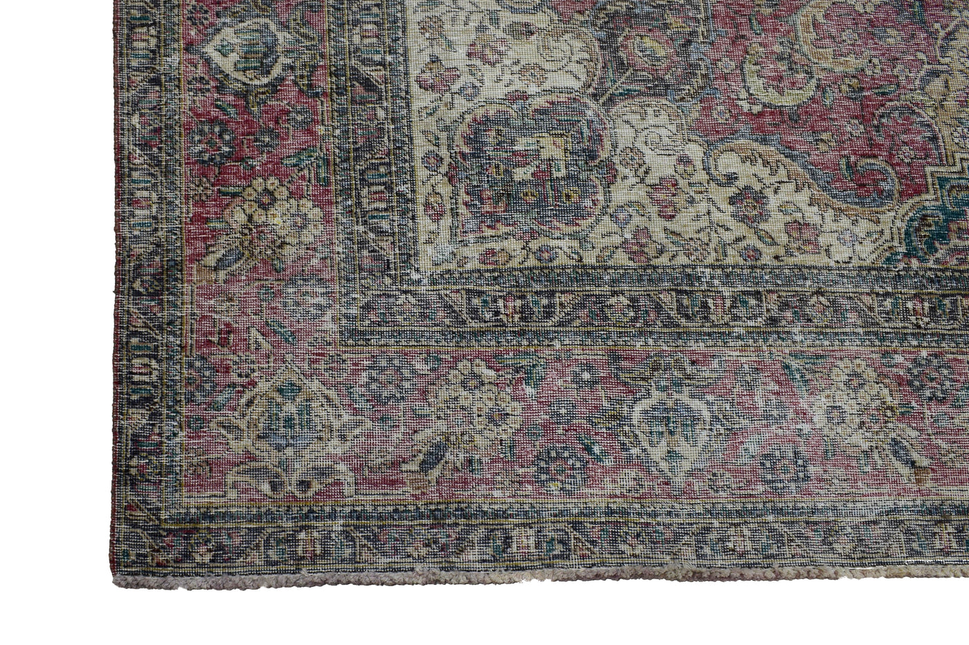 Vintage Distressed Persian Rug – Oatmeal Drift