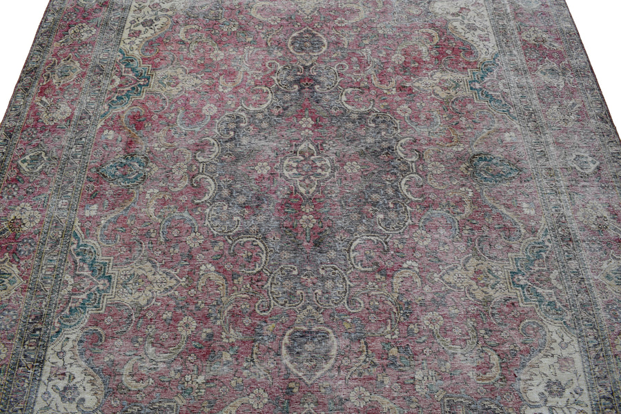 DISTRESSED Vintage Persian Rug, 238 x 320 cm