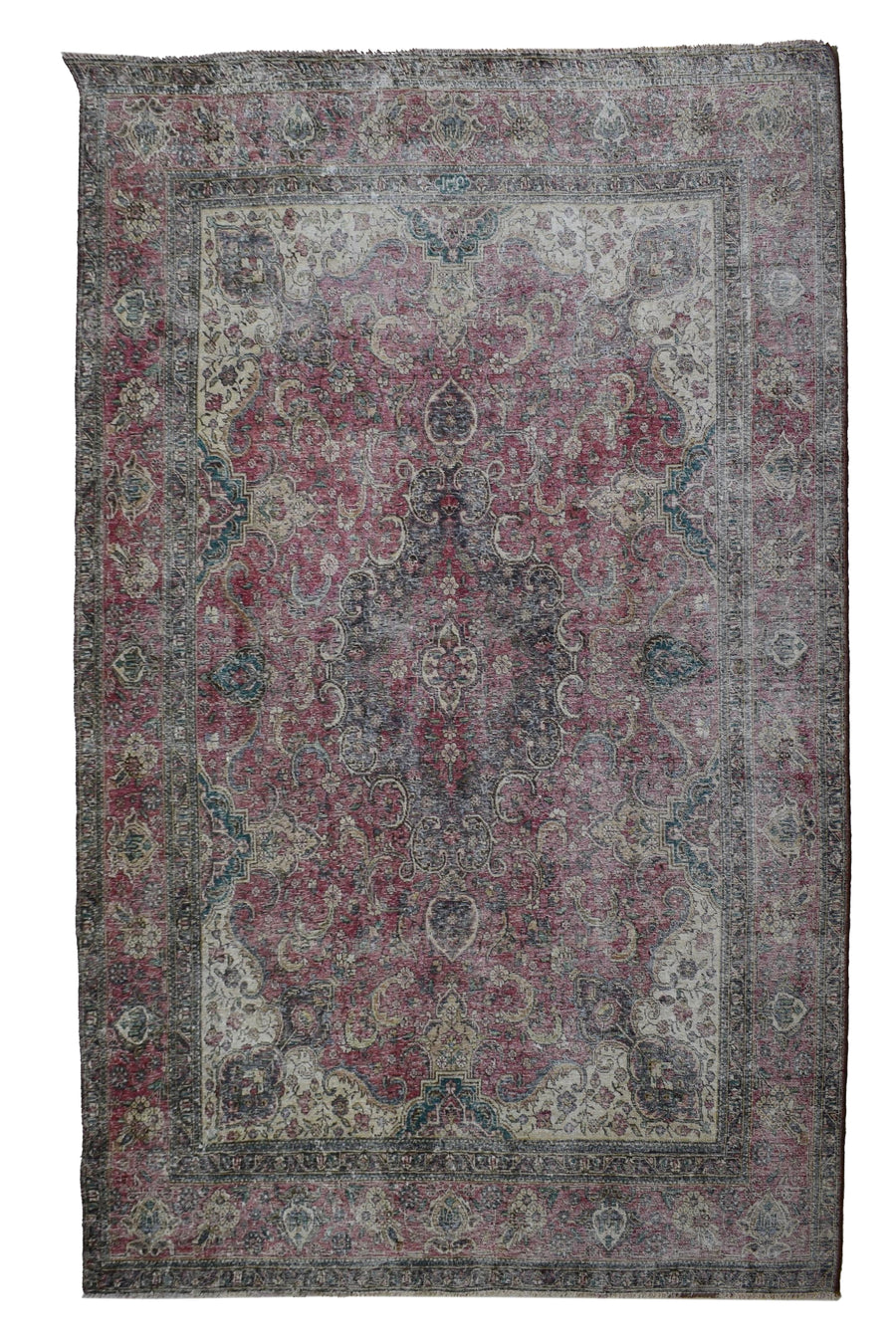 DISTRESSED Vintage Persian Rug, 238 x 320 cm