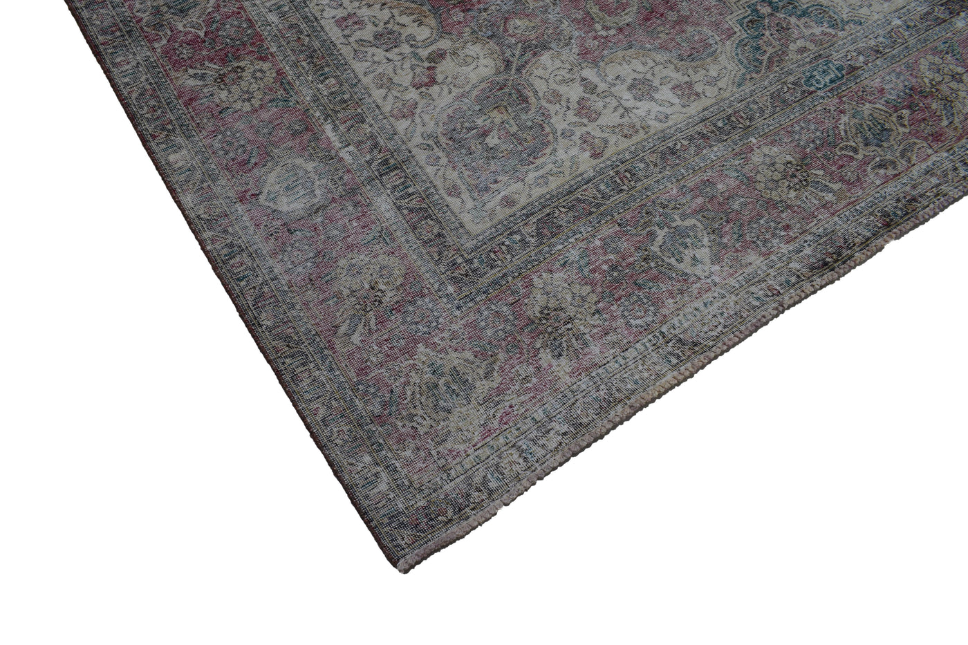 Vintage Distressed Persian Rug – Oatmeal Drift