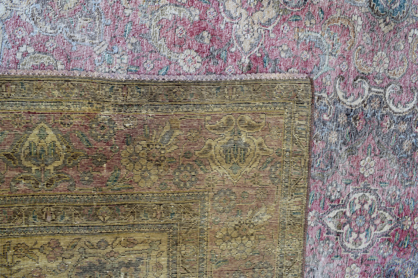 Vintage Distressed Persian Rug – Oatmeal Drift
