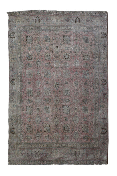 DISTRESSED Vintage Persian Rug, 217 x 277 cm