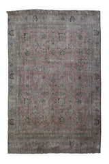 DISTRESSED Vintage Persian Rug, 217 x 277 cm