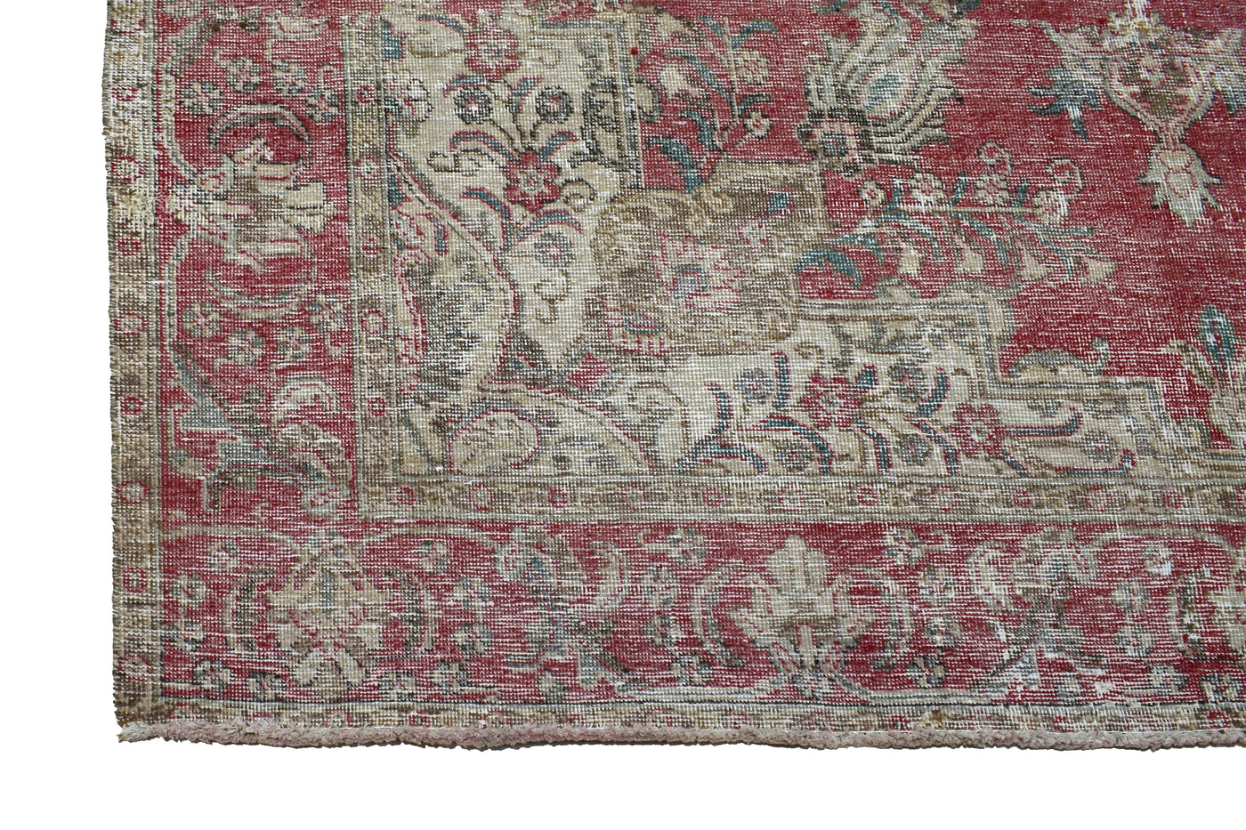 Vintage Distressed Persian Rug – Rosewood Aura