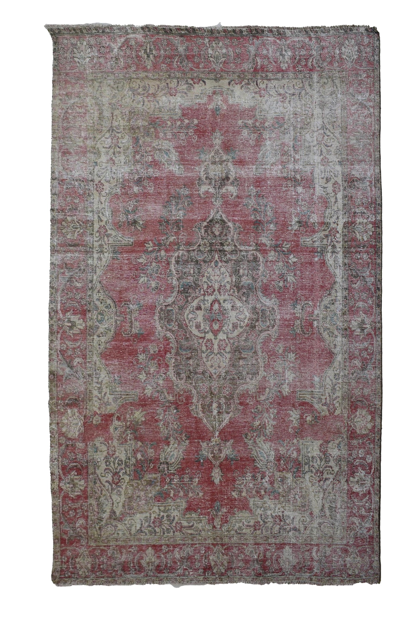 Vintage Distressed Persian Rug – Rosewood Aura