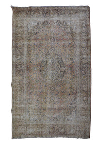 DISTRESSED Vintage Persian Rug, 248 x 320 cm