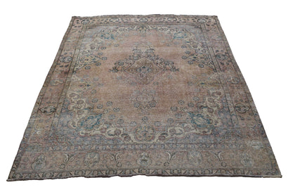 DISTRESSED Vintage Persian Rug, 250 x 315 cm