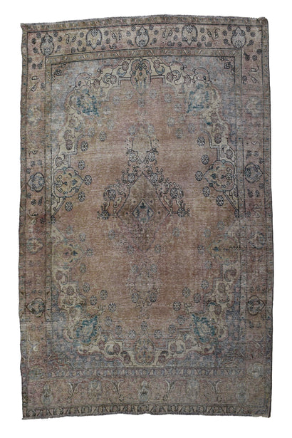 DISTRESSED Vintage Persian Rug, 250 x 315 cm