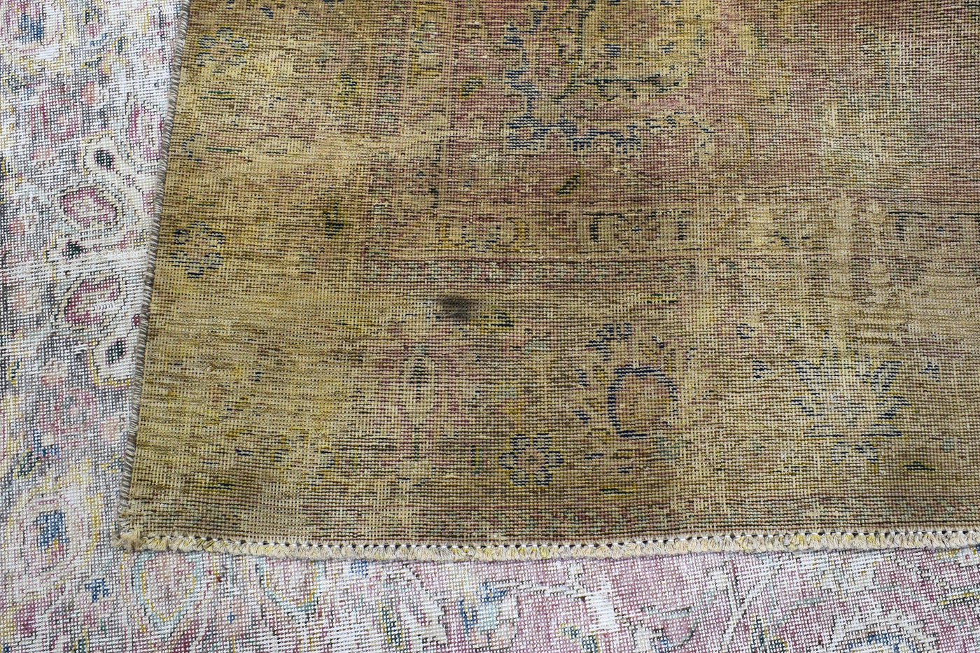 Vintage Distressed Persian Rug – Ivory Relic