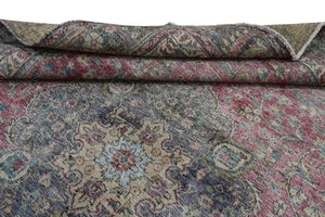 DISTRESSED Vintage Persian Rug, 237 x 303 cm