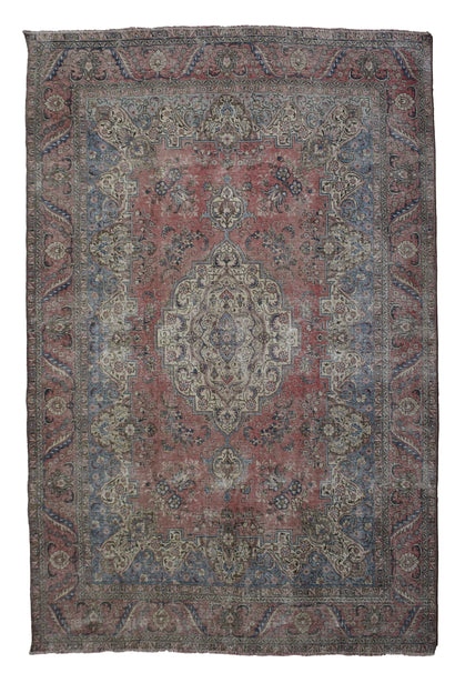 DISTRESSED Vintage Persian Rug, 245 x 336 cm (Clearance)