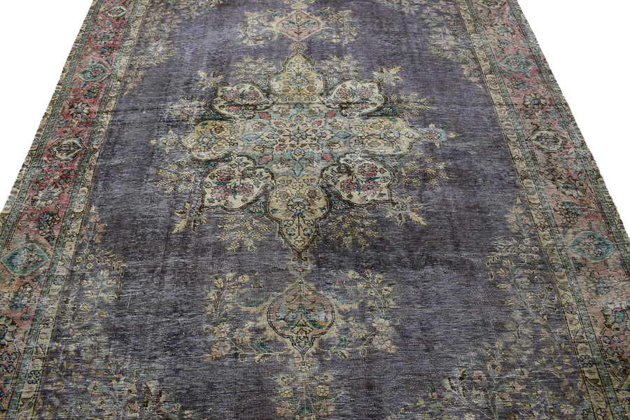 DISTRESSED Vintage Persian Rug, 235 x 333 cm