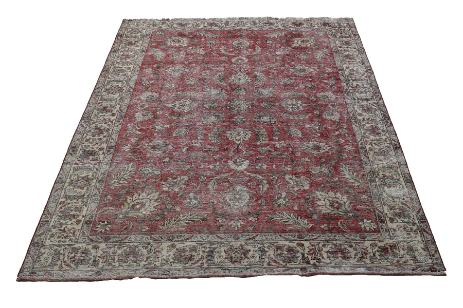 DISTRESSED Vintage Persian Rug, 229 x 322 cm
