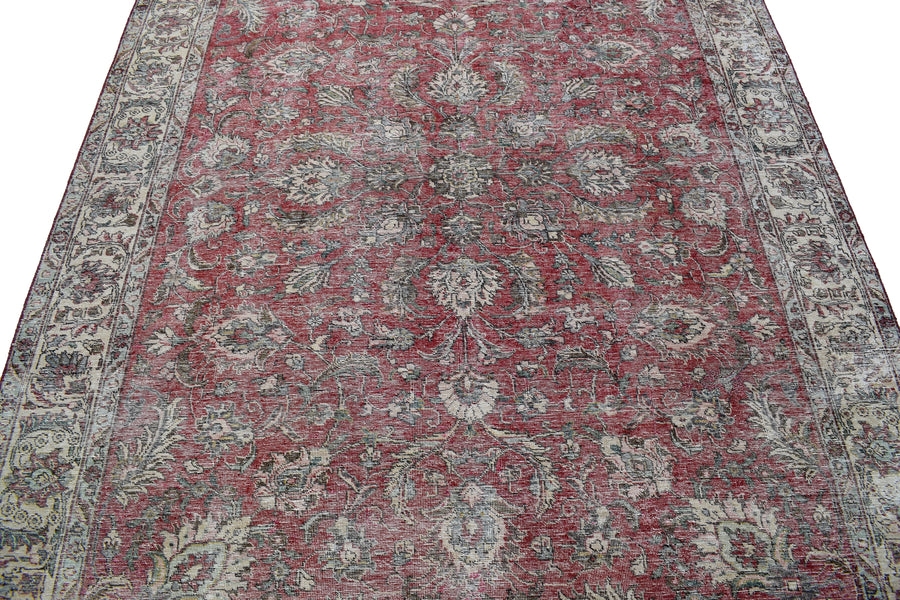 DISTRESSED Vintage Persian Rug, 229 x 322 cm