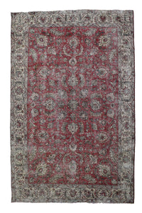 DISTRESSED Vintage Persian Rug, 229 x 322 cm
