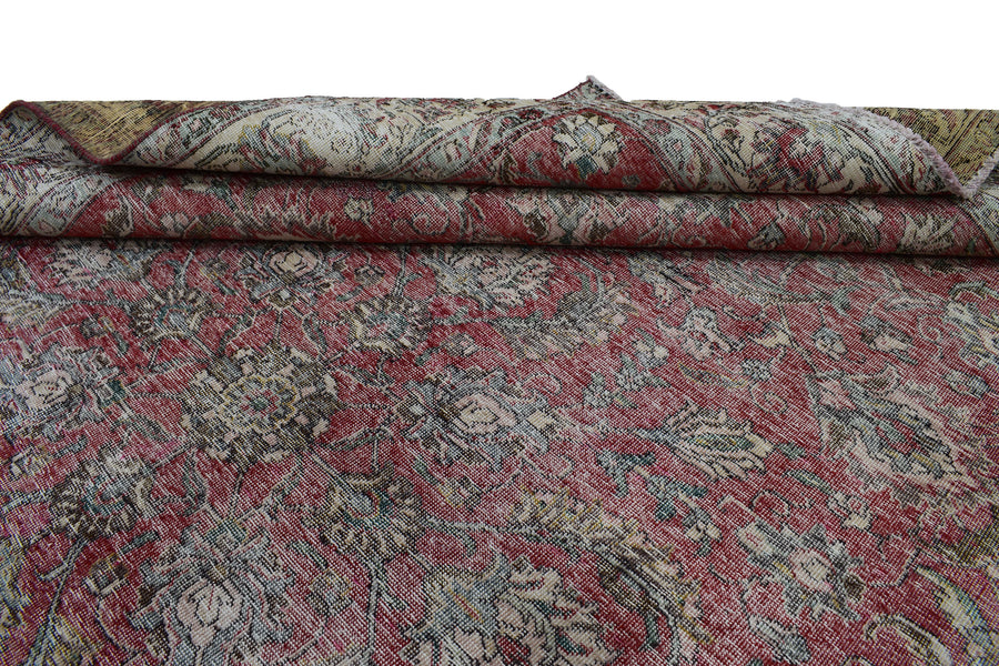 DISTRESSED Vintage Persian Rug, 229 x 322 cm