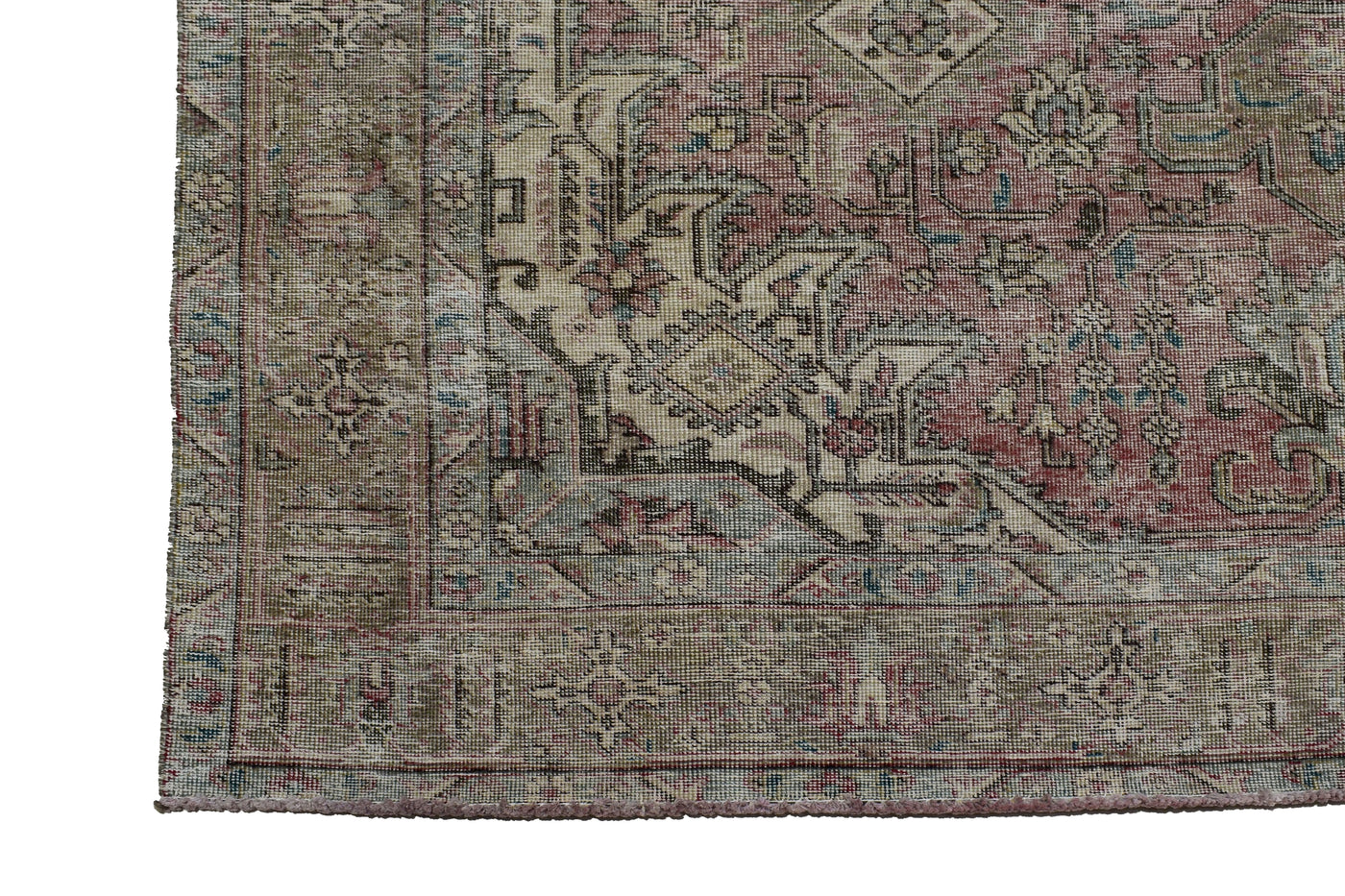 DISTRESSED Vintage Persian Rug, 213 x 290 cm