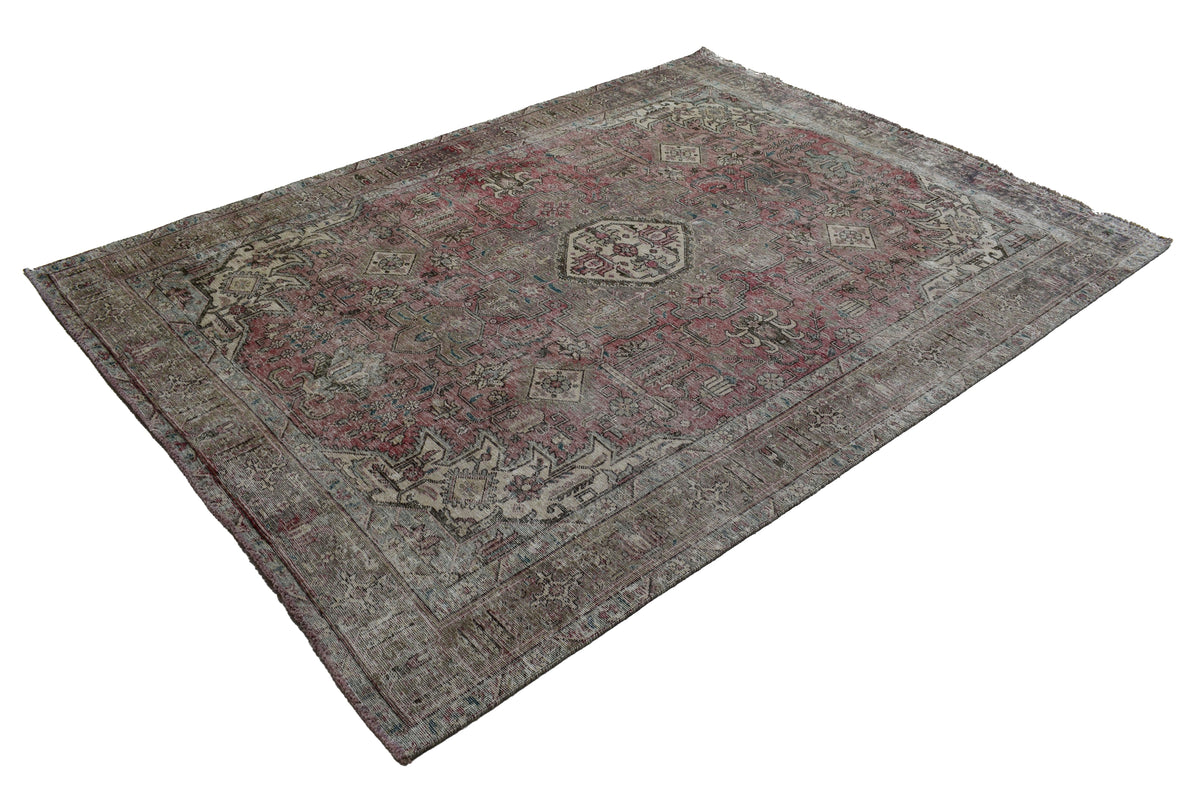 DISTRESSED Vintage Persian Rug, 213 x 290 cm