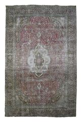 DISTRESSED Vintage Persian Rug, 278 x 391 cm