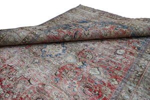DISTRESSED Vintage Persian Rug, 192 x 282 cm
