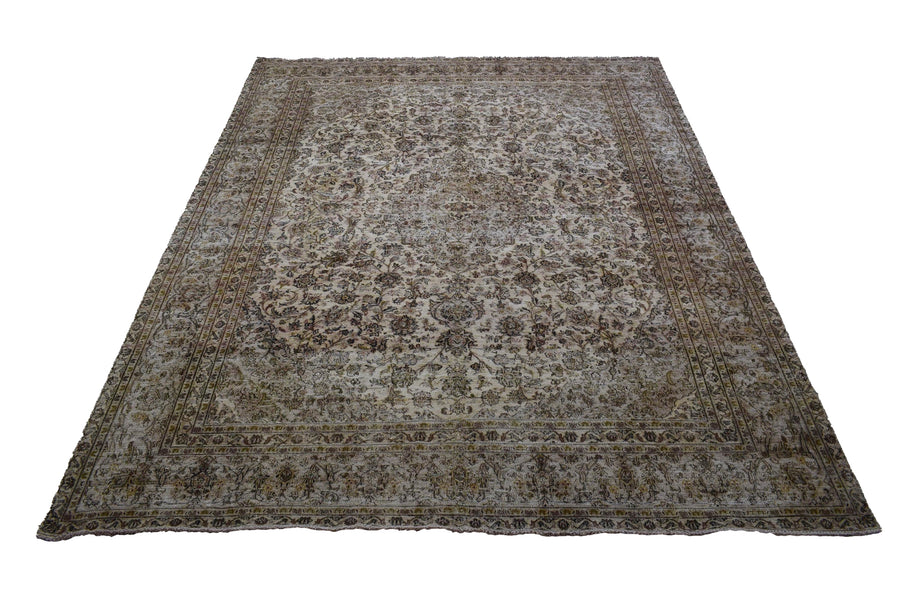 DISTRESSED Vintage Persian Rug, 282 x 355 cm