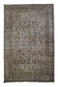 DISTRESSED Vintage Persian Rug, 282 x 355 cm