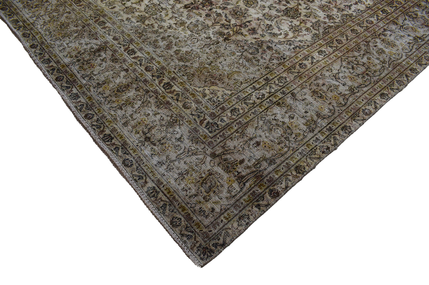 Vintage Distressed Persian Rug – Fawn Patina