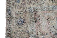 DISTRESSED Vintage Persian Rug, 287 x 307 cm