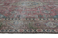 DISTRESSED Vintage Persian Rug, 297 x 372 cm