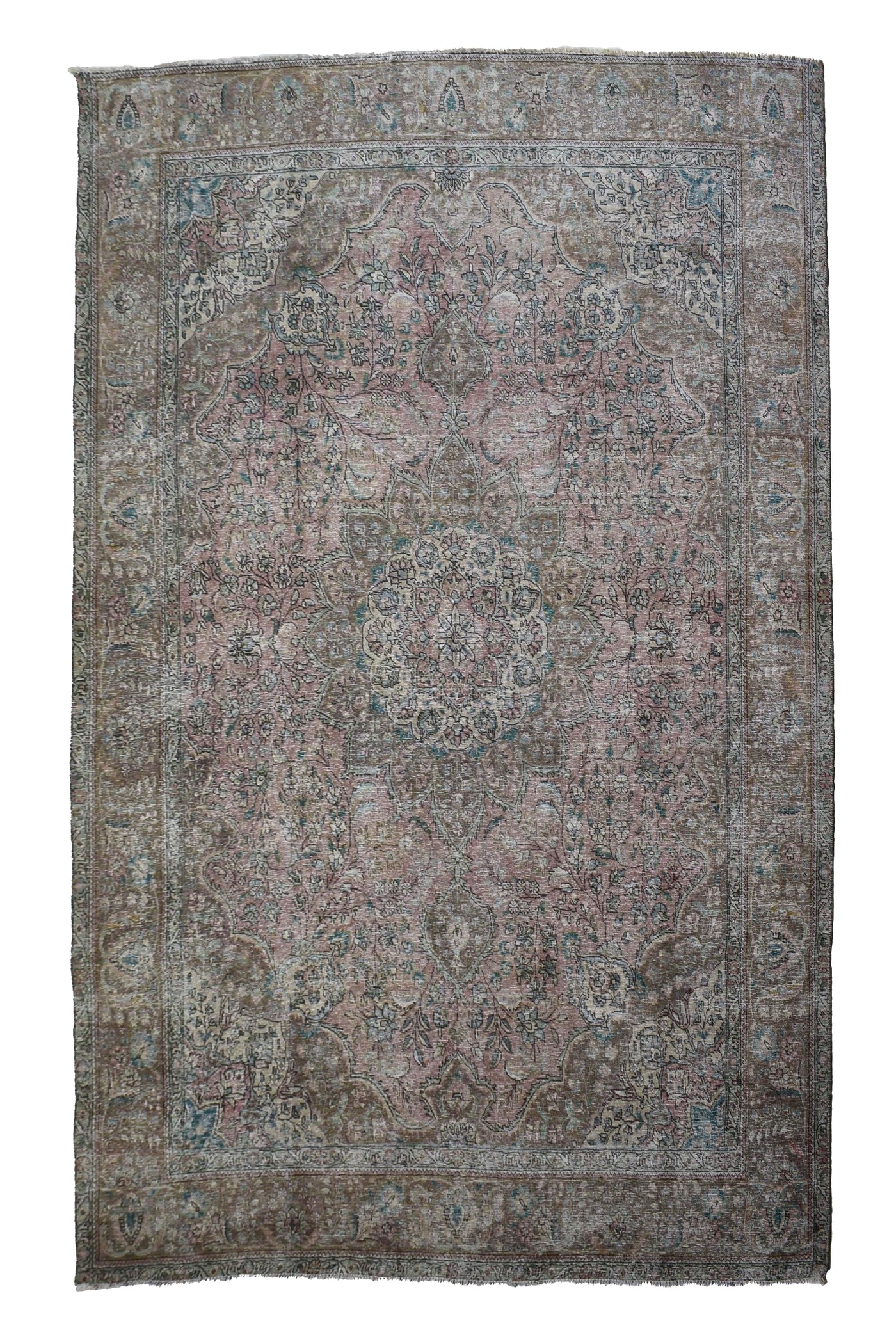 Vintage Distressed Persian Rug – Fawn Mist