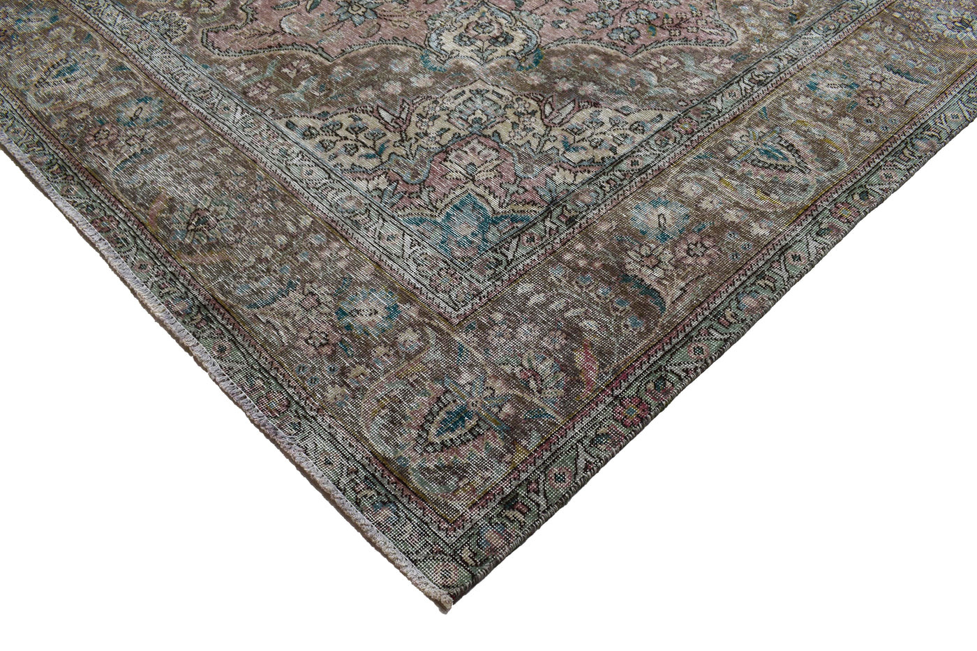 Vintage Distressed Persian Rug – Fawn Mist