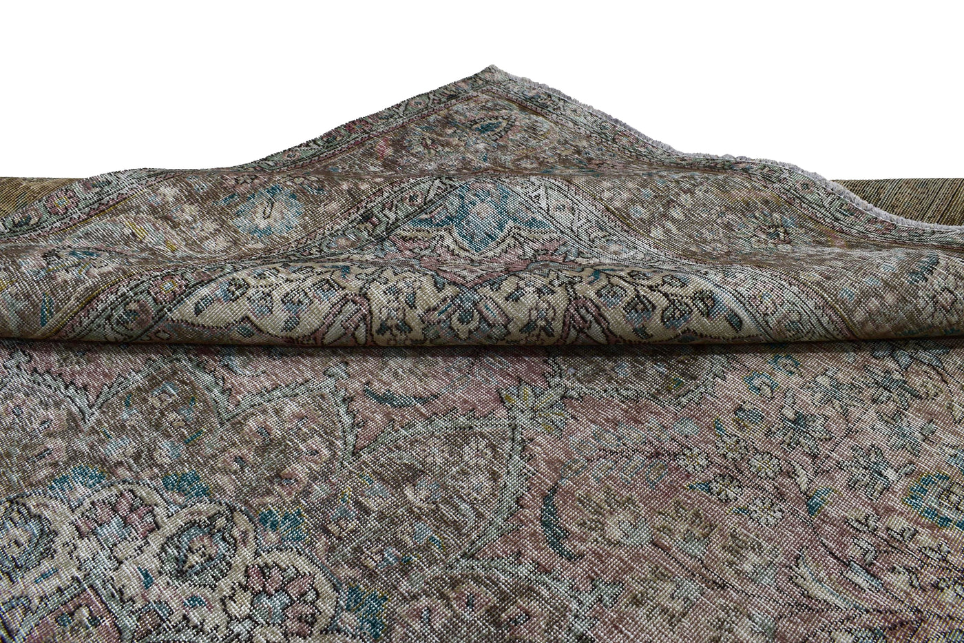 Vintage Distressed Persian Rug – Fawn Mist