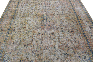 DISTRESSED Vintage Persian Rug, 292 x 370 cm