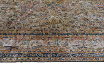 DISTRESSED Vintage Persian Rug, 292 x 370 cm