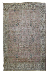 DISTRESSED Vintage Persian Rug, 298 x 380 cm