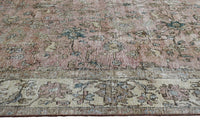 DISTRESSED Vintage Persian Rug, 298 x 380 cm