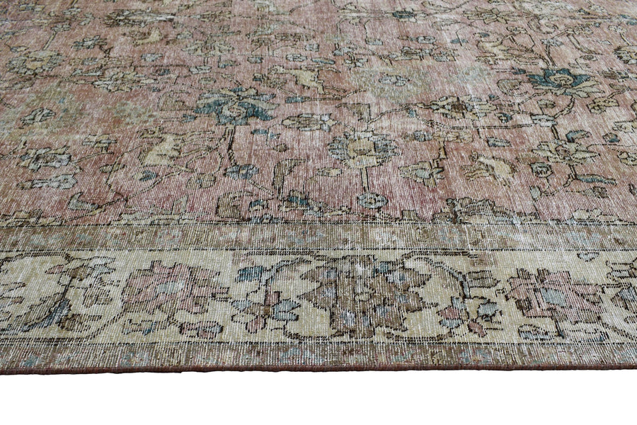 DISTRESSED Vintage Persian Rug, 298 x 380 cm