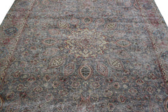 DISTRESSED Vintage Persian Rug, 295 x 363 cm