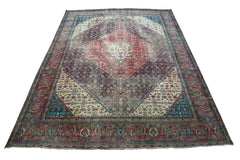 DISTRESSED Vintage Persian Rug, 292 x 394 cm