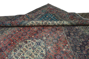 DISTRESSED Vintage Persian Rug, 292 x 394 cm