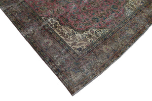 DISTRESSED Vintage Persian Rug, 290 x 368 cm