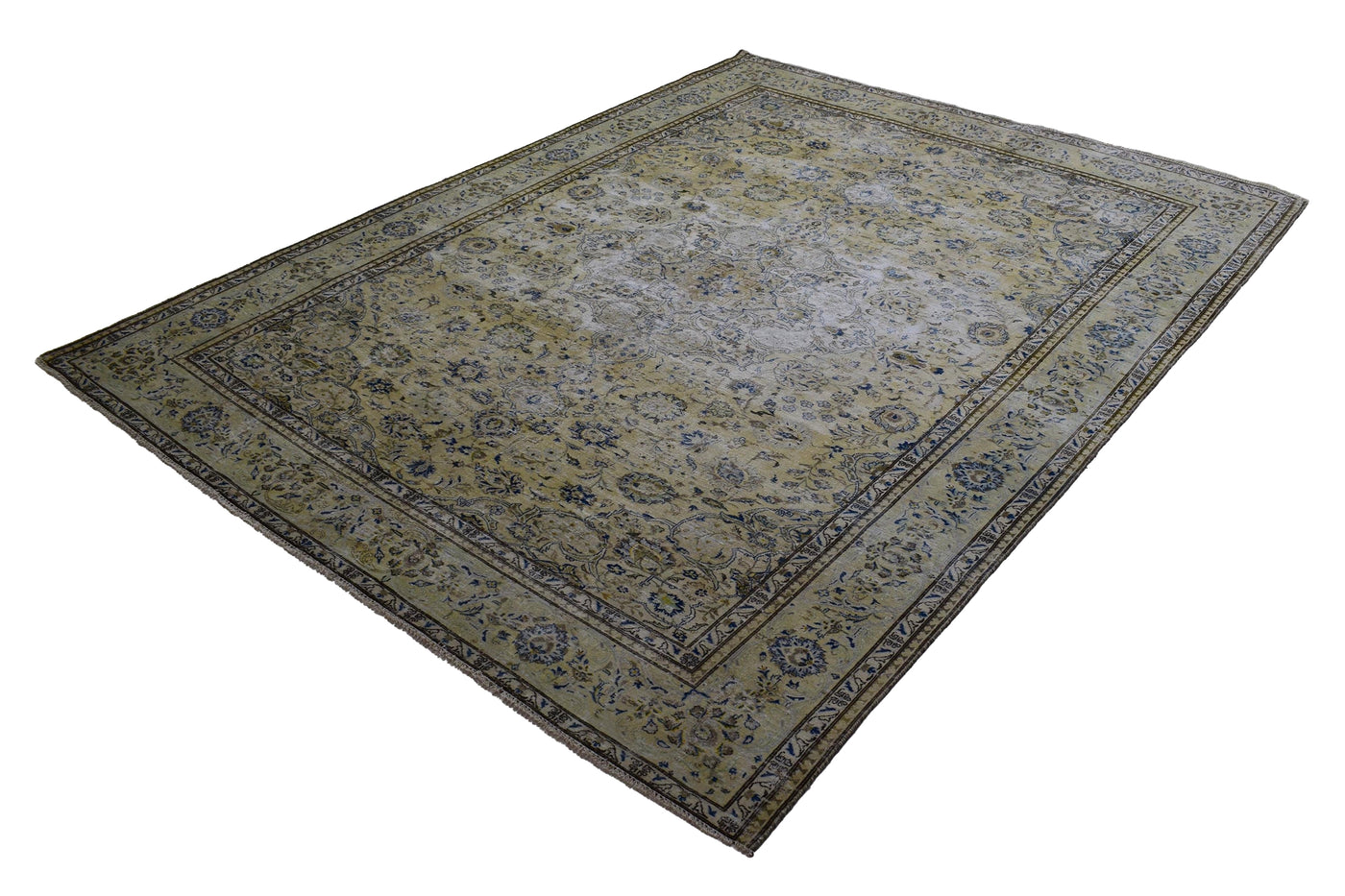 Vintage Distressed Persian Rug – Oatmeal Mist