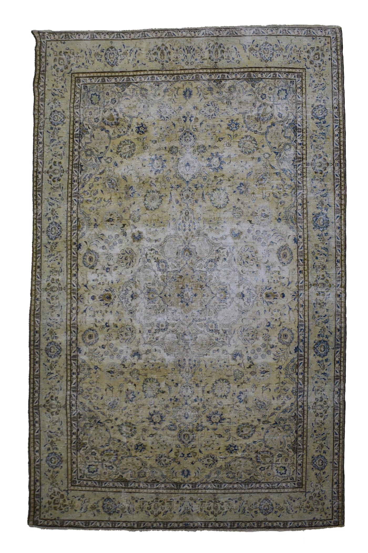 Vintage Distressed Persian Rug – Oatmeal Mist